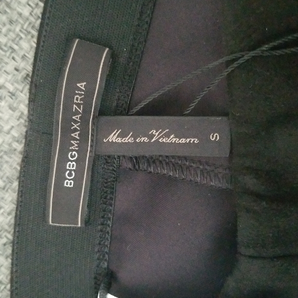 BCBG Black Faux Suede Pants - Picture 2 of 6